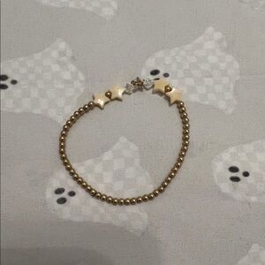 Gold Filled Beaded Star Bracelet